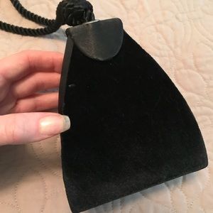 Vintage velvet evening bag